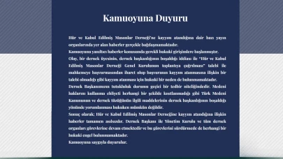 Hür ve kabul edilmiş masonlar derneğinden yalanlama