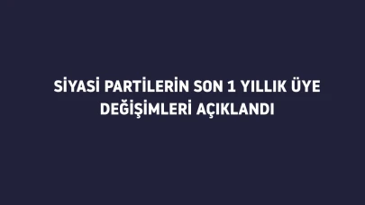 Siyasi partilerde son bir yılda üye değişiminde dikkat çeken rakamlar: AK Parti zirvede, CHP kaybetti!