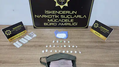 İskenderun'da narkotik baskını: Evde kokain ve sentetik hap ele geçirildi, 1 kişi tutuklandı