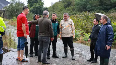 Bulancak'ta sağanak sonrası seferberlik: Başkan Sıbıç sahada