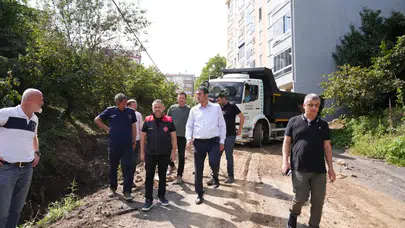 Giresun'da sel sonrası Başkan Köse sahada: Vatandaşın derdini dinledi