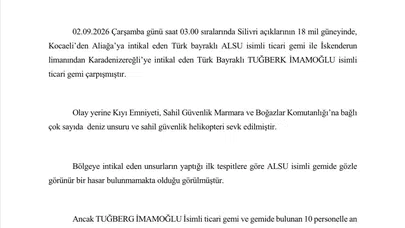 Marmara'da korkutan kaza: 10 mürettebatlı gemiden haber alınamıyor
