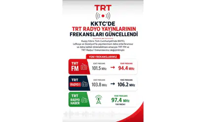 TRT KKTC'de Radyo Frekanslarını Güncelleyerek Yayın Kalitesini Artırdı