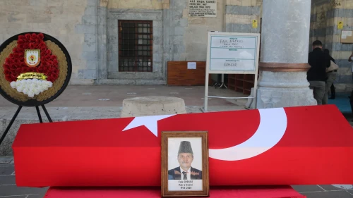 Tokat'ta Kıbrıs gazisi Faik Erekiçi son yolculuğuna uğurlandı