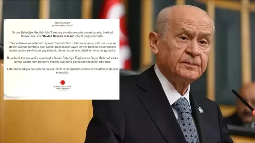 MHP Şırnak İl Başkanlığı’ndan Devlet Bahçeli Bulvarı ismine teşekkür
