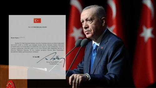 Cumhurbaşkanı Erdoğan: “Ayasofya, İnşallah ebediyen özgür kalacak” dedi