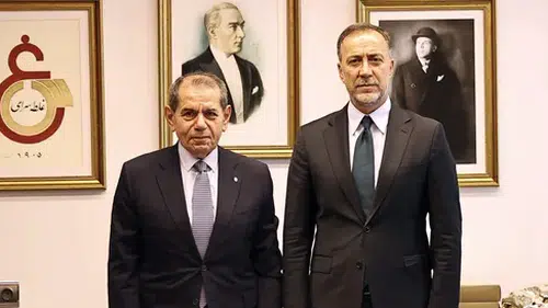 Galatasaray Başkanı Özbek, MHP İstanbul İl Başkanı Yılmaz'ı RAMS Park'ta ağırladı