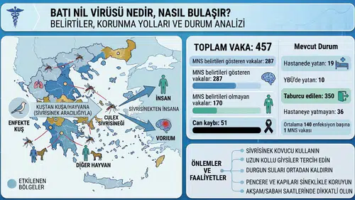 Batı Nil Virüsü Nedir, Nasıl Bulaşır? Belirtileri ve Korunma Yolları