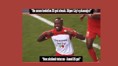 Diagne sözünü tuttu, Amed SK Süper Lig'e koşuyor! 26. gol müjdesi geldi