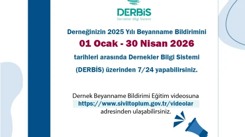 Dernekler için dikkatli olun: Beyanname son tarihi 30 Nisan
