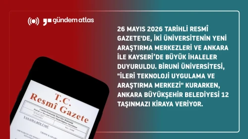 26 Mayıs 2026 Resmî Gazete'de neler var?