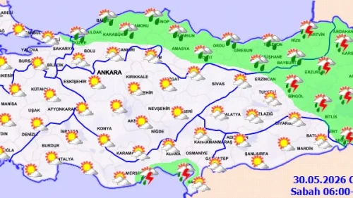 Karadeniz ve Akdeniz'de sağanak, Doğu Anadolu'da kuvvetli rüzgar bekleniyor!