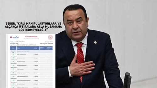 CHP'li Beker'den uyuşturucu iddialarına yanıt