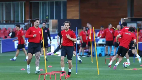 A milli futbol takımı, San Francisco'daki ilk antrenmanını yaptı