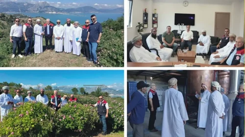 Umman heyeti Isparta’da Gül yağı üretimini inceledi