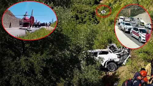Manavgat'tan kara haber: Uçuruma uçan otomobilde can pazarı!