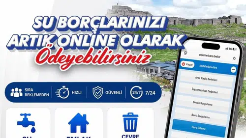 Kars'ta belediye borçları için dijital dönem: Vatandaşlar artık 7 gün 24 saat ödeyebilecek