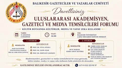Balıkesir'de medya dünyası ve yapay zeka masaya yatırılıyor