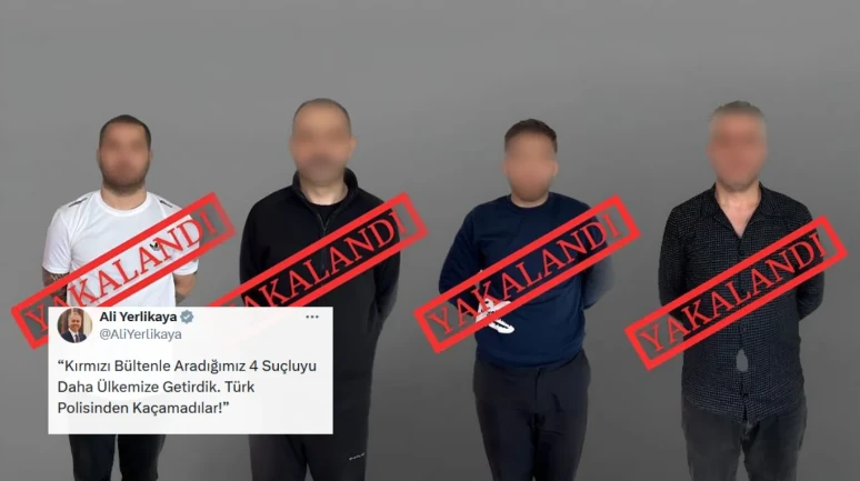 Kırmızı bültenle aranan 4 suçlu Gürcistan’dan Türkiye’ye iade edildi