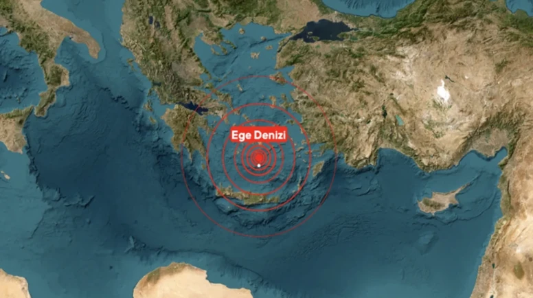 Ege Denizi'nde 4,6 büyüklüğünde deprem! Can ve mal kaybı yok