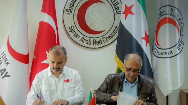 Suriye Arap Kızılayı ve Türk Kızılay'dan önemli insani yardım protokolleri imzalandı
