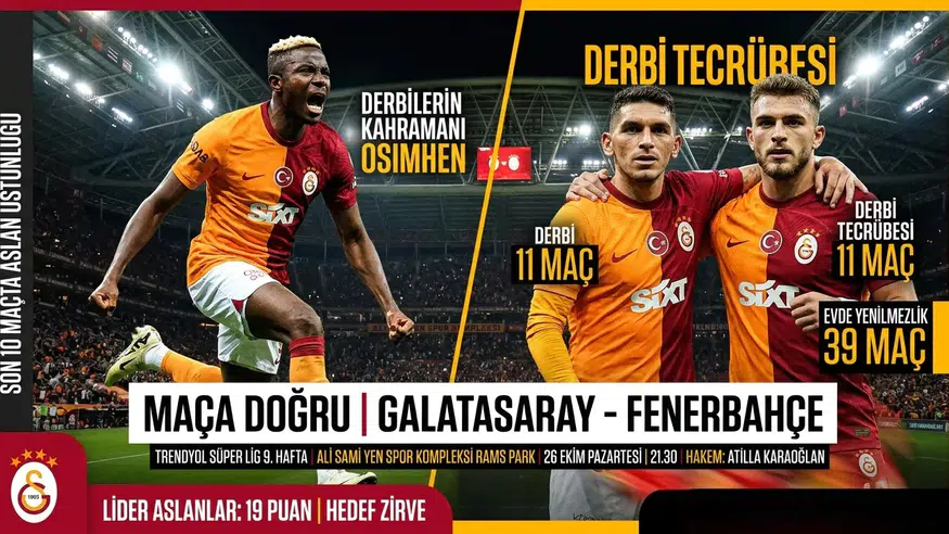 Galatasaray-Fenerbahçe Derbisi Öncesi: İşte Öne Çıkan İlginç İstatistikler