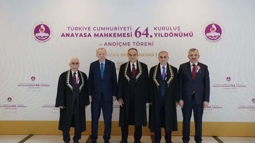 Yüksek mahkeme 64 yaşında: Cumhurbaşkanı Erdoğan katıldı, yeni üye yemin etti