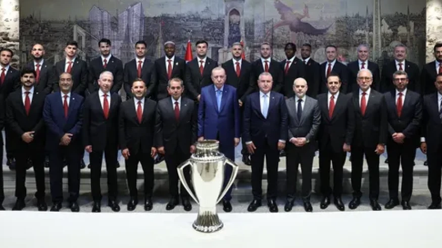 Cumhurbaşkanı Erdoğan, Galatasaray'ı şampiyonluk için kabul etti