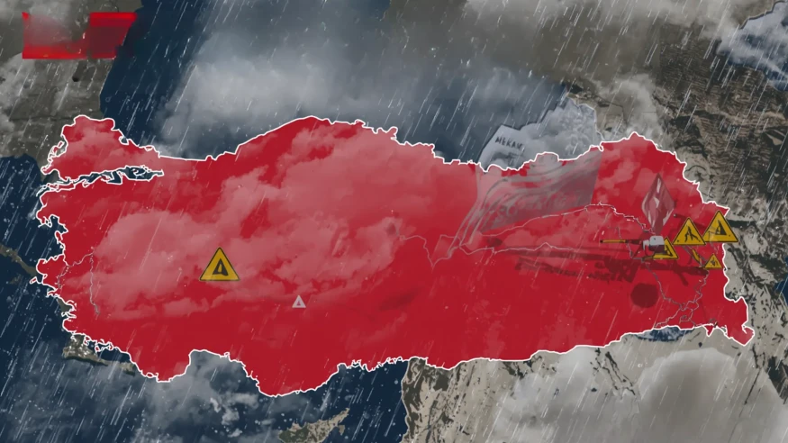 Deprem bölgesine sağanak yağış uyarısı