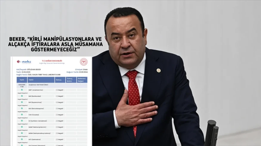 CHP'li Beker'den uyuşturucu iddialarına yanıt