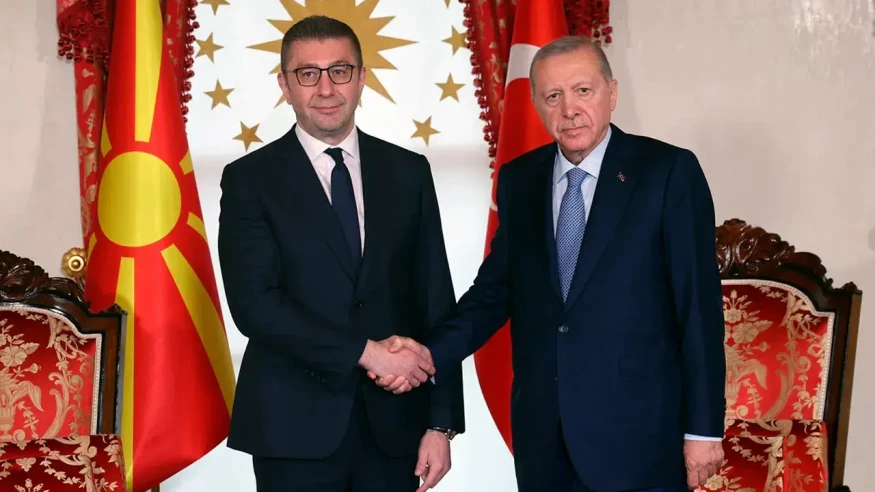 Cumhurbaşkanı Erdoğan, Kuzey Makedonya Başbakanı Mickoski'yi kabul etti