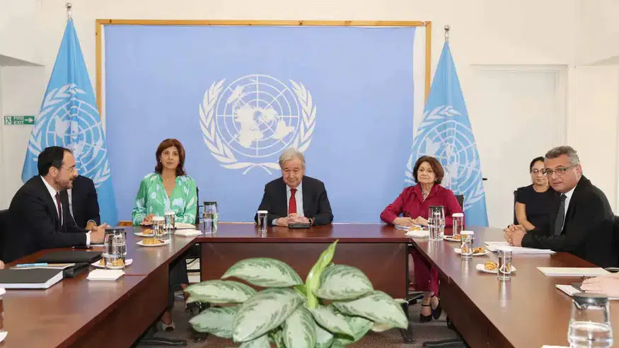 KKTC Cumhurbaşkanı Erhürman, BM’de Guterres ve GKRY lideri ile kritik görüşme gerçekleştirdi
